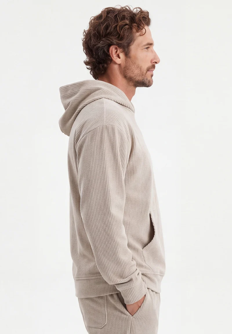 Cord-Hoodie aus Bio-Baumwolle