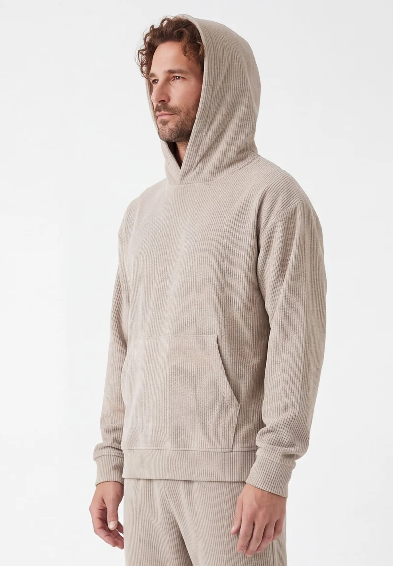 Cord-Hoodie aus Bio-Baumwolle