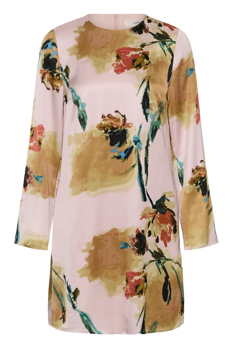 Robe droite Meadow à imprimé floral artistique