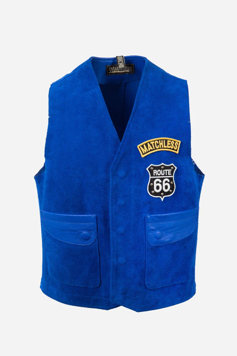 ROUTE 66 WAISTCOAT MAN ROYAL