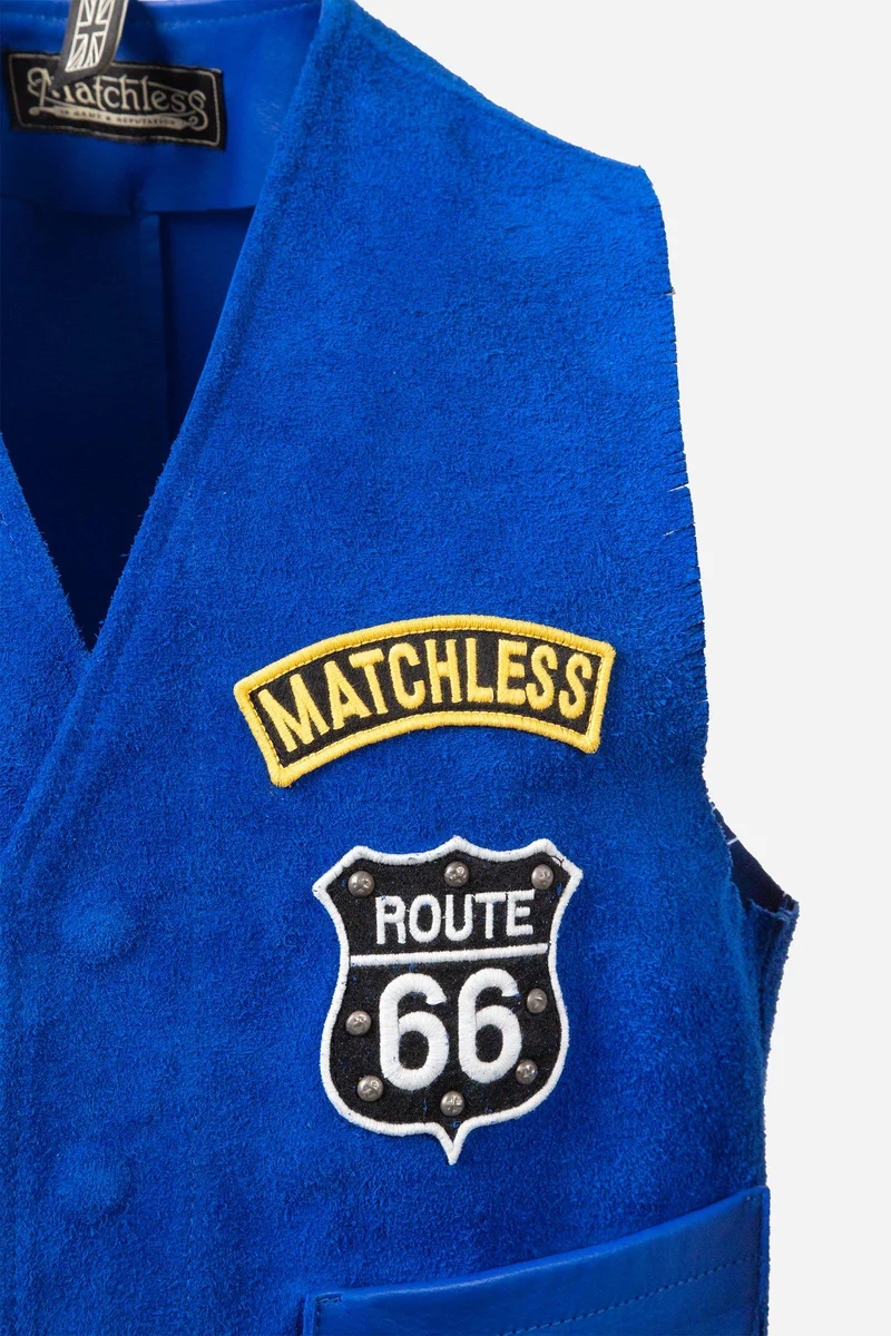 ROUTE 66 WAISTCOAT MAN ROYAL