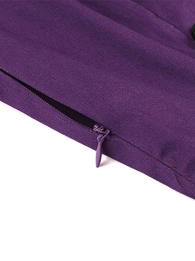 Ärmelloses A-Linien-Cocktailparty-Freizeitkleid im Vintage-Tupfen-Druck