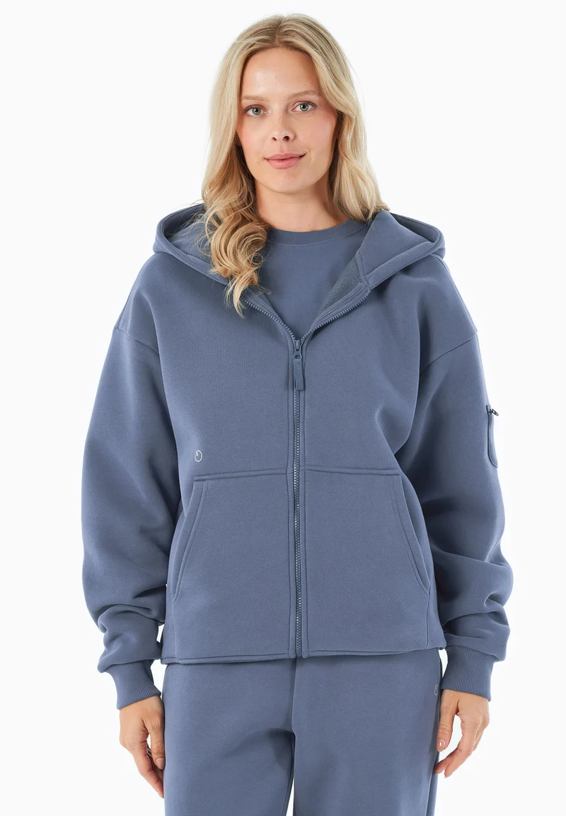 JENNA | Essentials Travel Unisex Full Zip-Hoodie aus Bio-Baumwolle und recyceltem Polyester