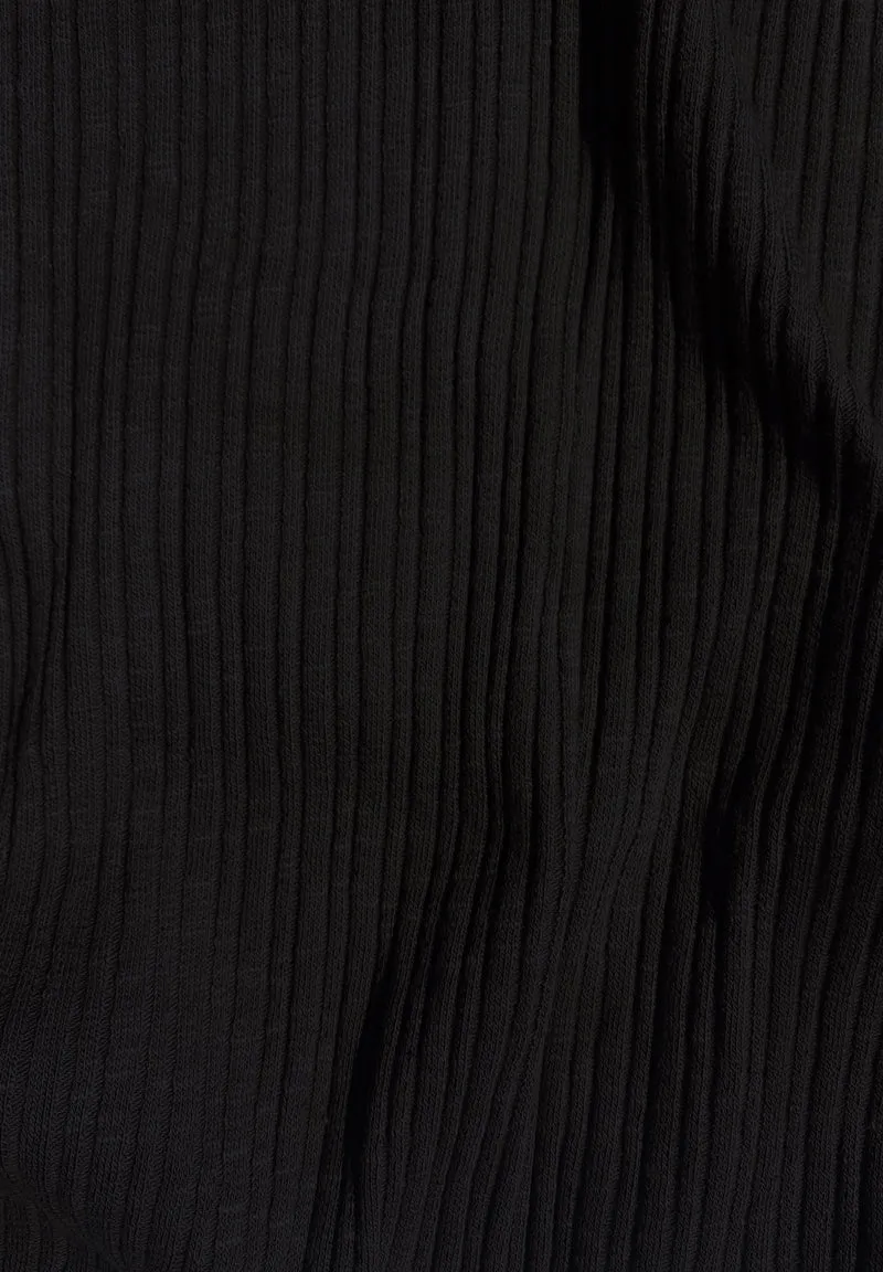 Kleid aus Bio-Baumwolle im Rippstrick