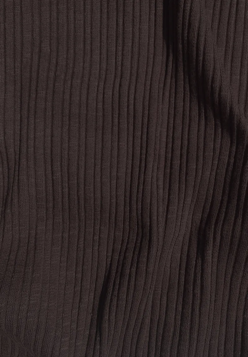 Kleid aus Bio-Baumwolle im Rippstrick