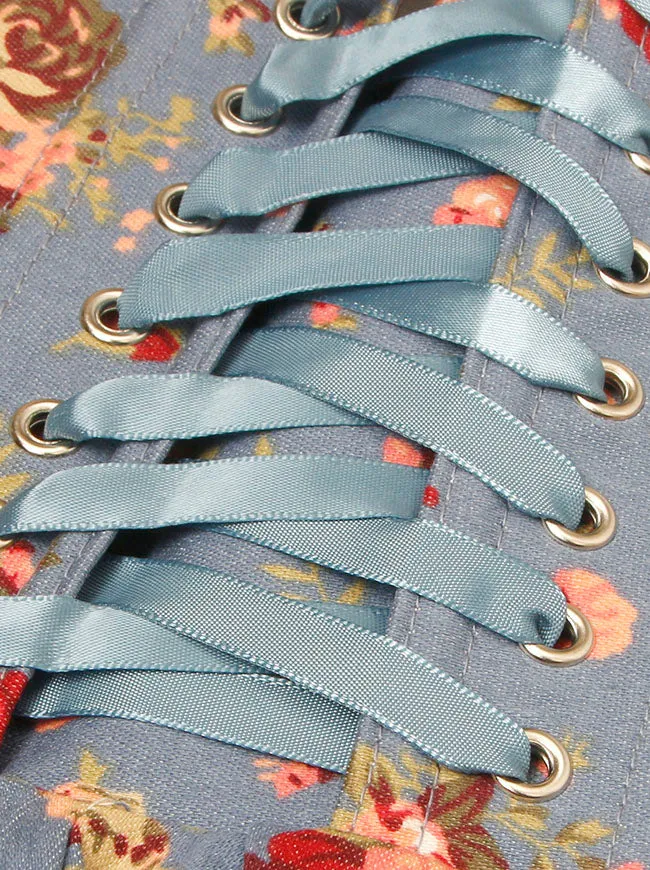 Charmian Damen 1950er Vintage ärmelloses A-Linien-Swing-Kleid mit Neckholder-Korsett im Blumenmuster