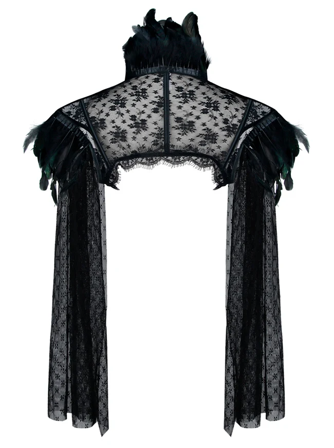 Steampunk Gothic Accessoires Langarm Bolero Jacke Achselzucken