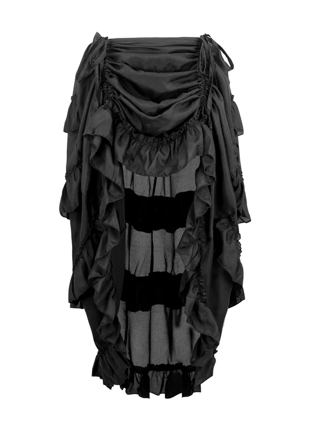 Steampunk Gothic High Low Cyberpunk Rüschenrock