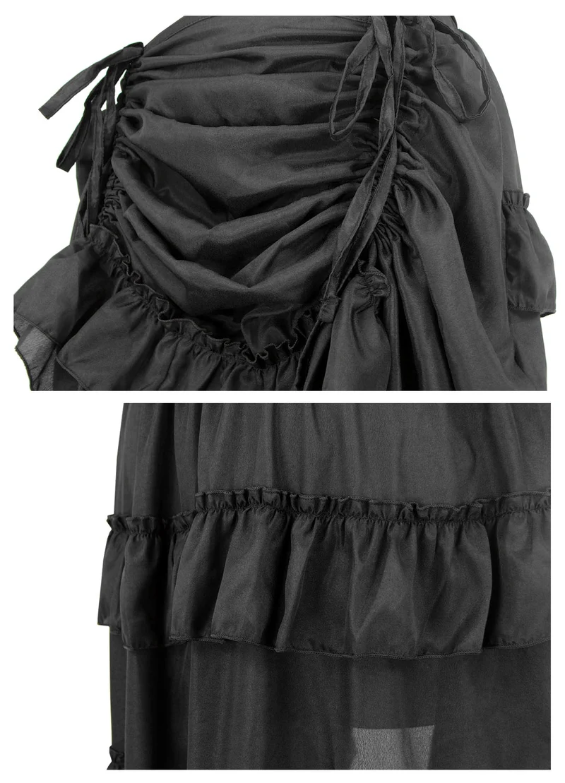 Steampunk Gothic High Low Cyberpunk Rüschenrock
