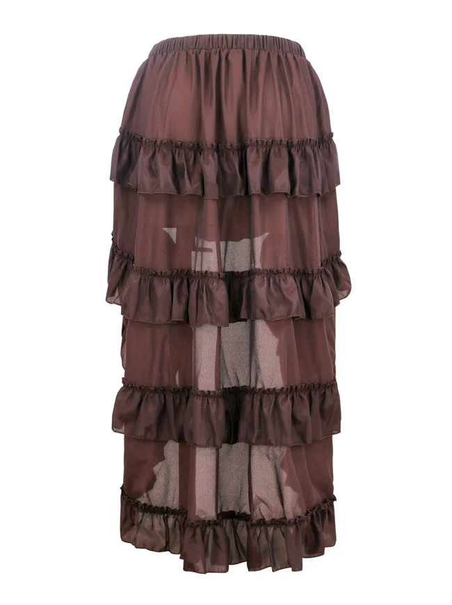 Steampunk Gothic High Low Cyberpunk Rüschenrock