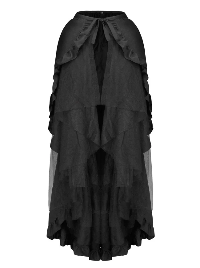 Langer Tüll-Tutu-Wickelrock für Damen
