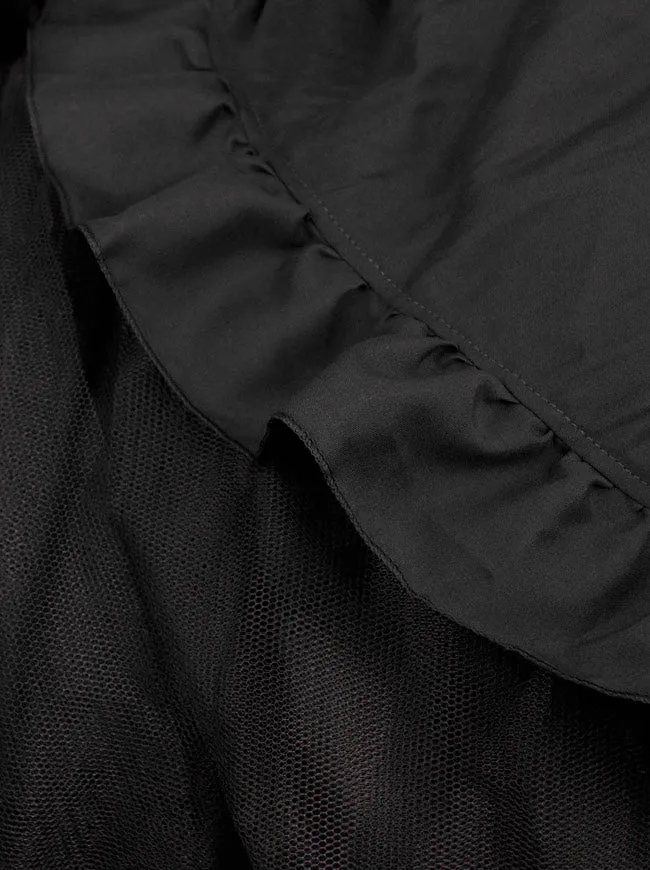 Langer Tüll-Tutu-Wickelrock für Damen