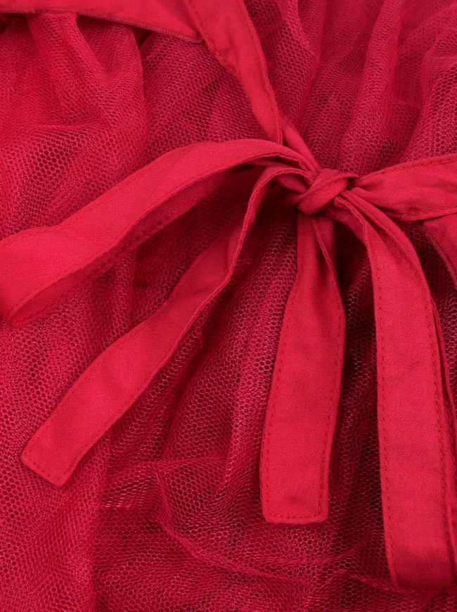 Langer Tüll-Tutu-Wickelrock für Damen