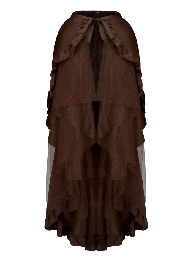 Langer Tüll-Tutu-Wickelrock für Damen