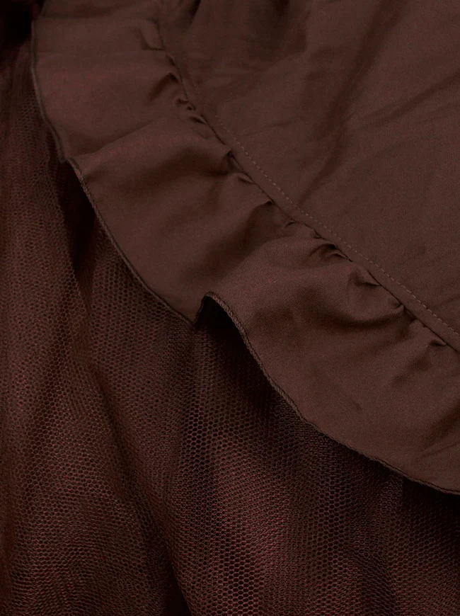 Langer Tüll-Tutu-Wickelrock für Damen