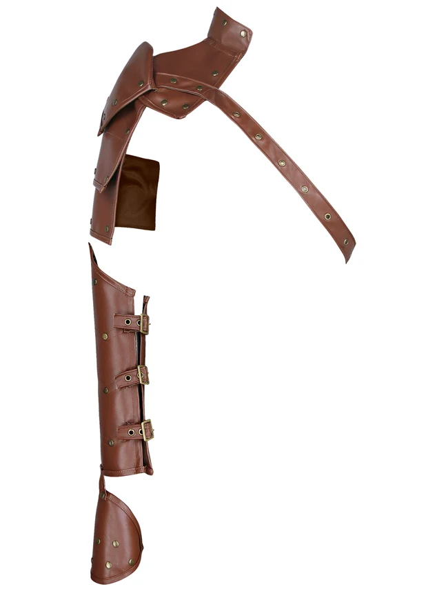 Steampunk Zubehör Retro Leder Armbinde Armband Galaxy Schulter Rüstung Achselzucken
