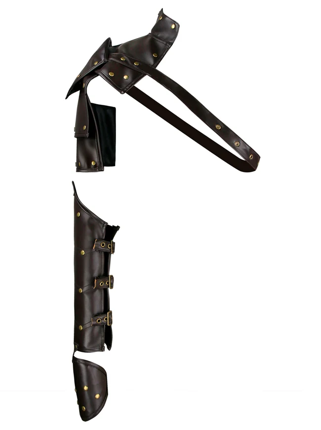 Steampunk Zubehör Retro Leder Armbinde Armband Galaxy Schulter Rüstung Achselzucken