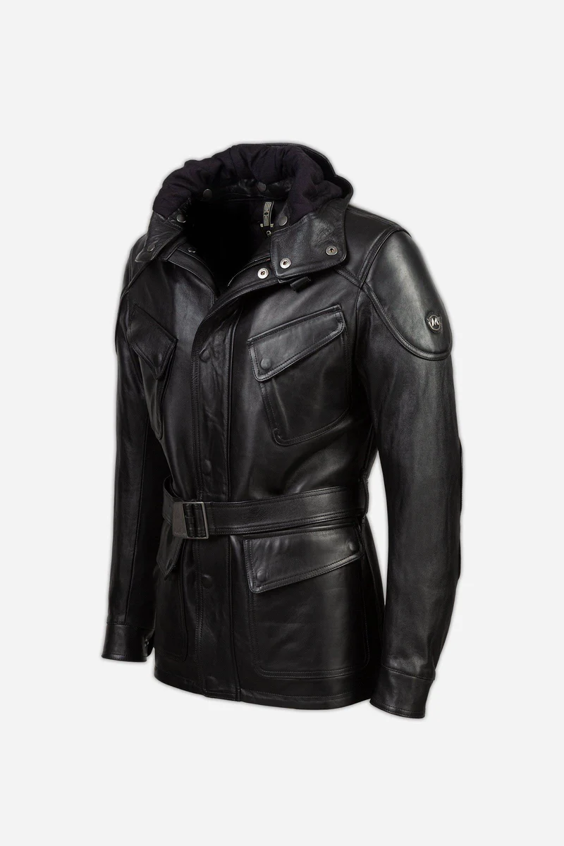 STREETFARER NAPPA JACKET W/HOOD MAN