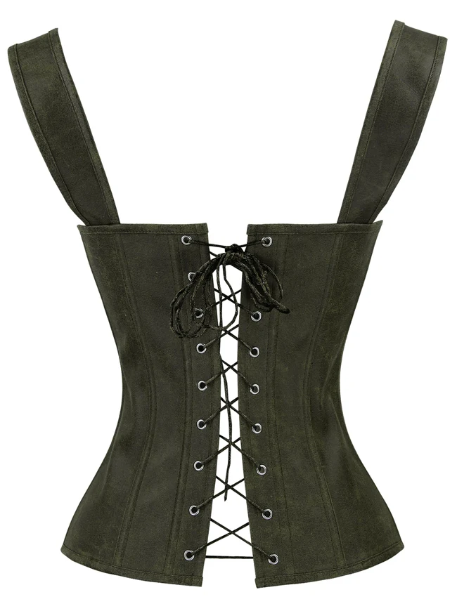 Renaissance Vintage Bustier Korsett Top mit Schnürung