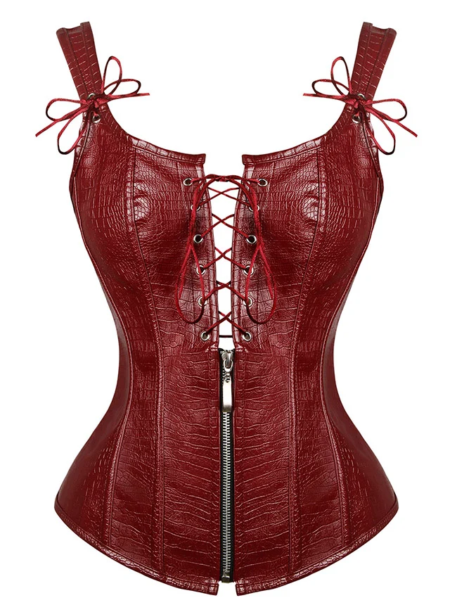 Renaissance Vintage Bustier Korsett Top mit Schnürung
