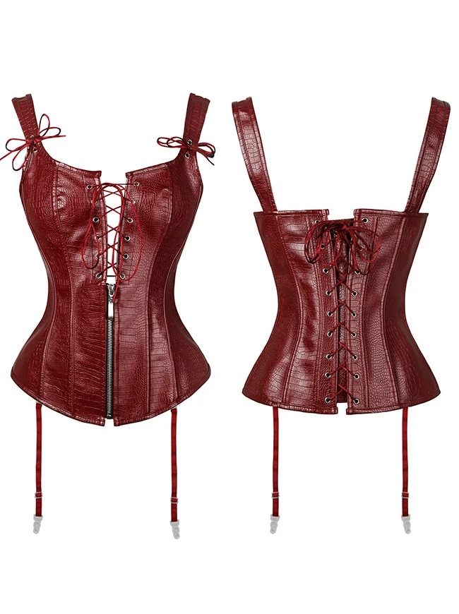 Renaissance Vintage Bustier Korsett Top mit Schnürung