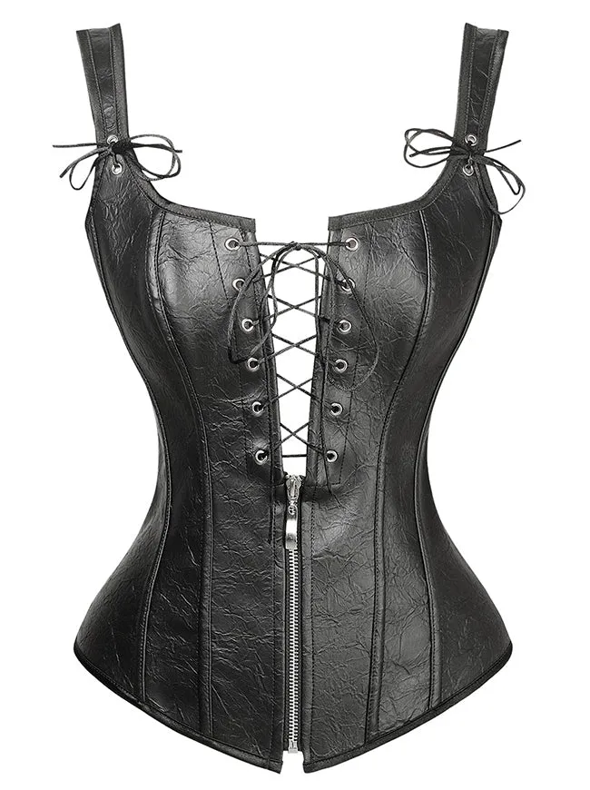 Renaissance Vintage Bustier Korsett Top mit Schnürung