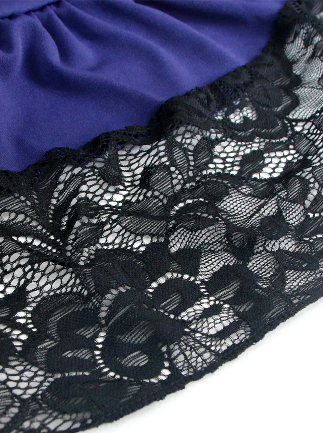 Steampunk Victorian Gothic Lace Trim Rüschen High Low Rock