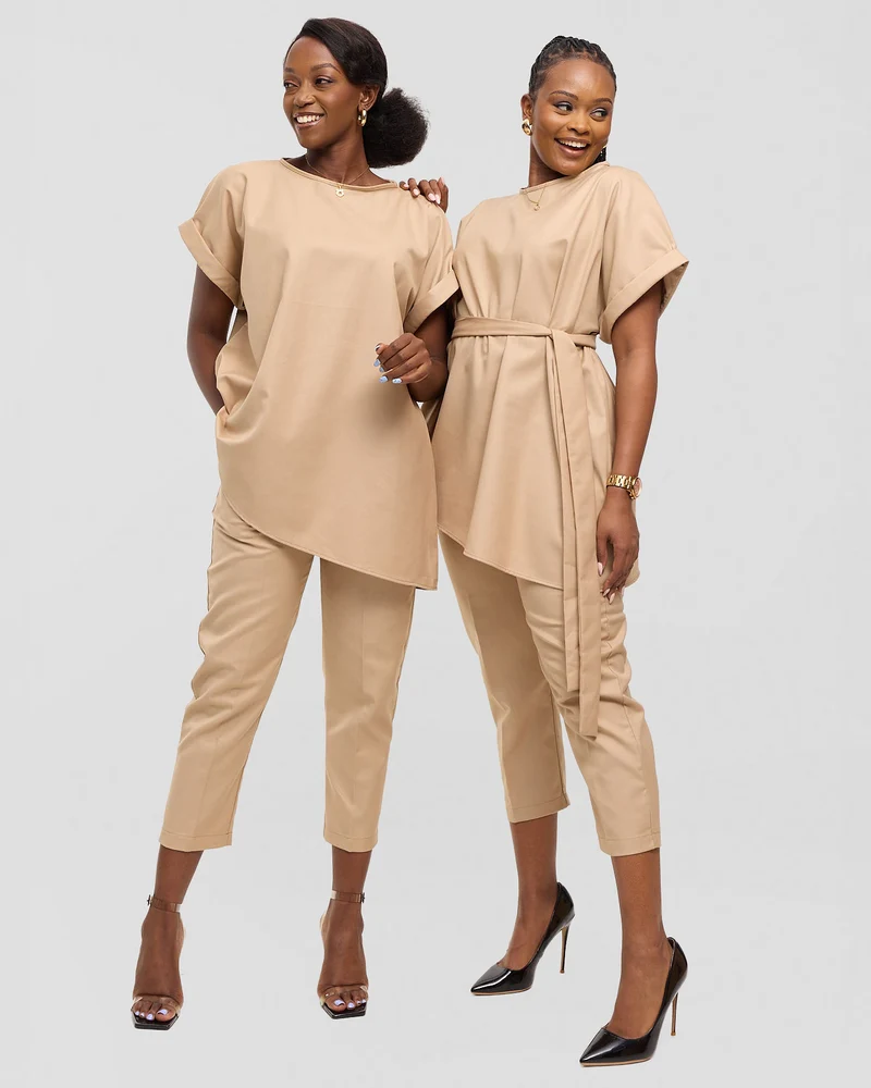 SMASH Element Asymmetric Monolith Set - Sahara Beige
