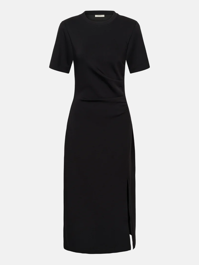 Robe Fari midi ajustée à fente discrète