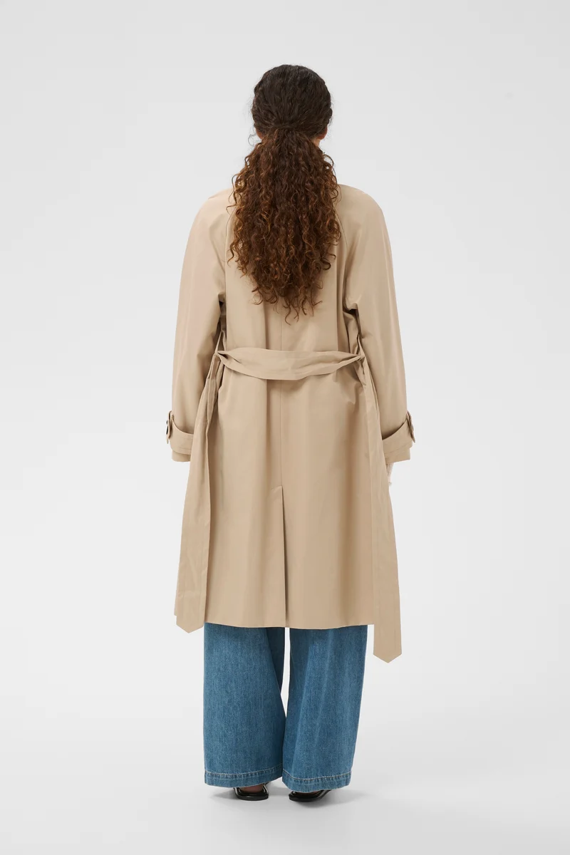 Manteau trench à col montant Hinona
