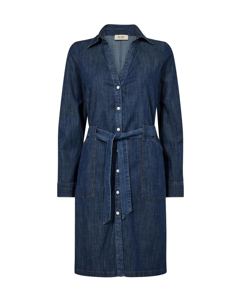 Robe chemise midi en denim Malti