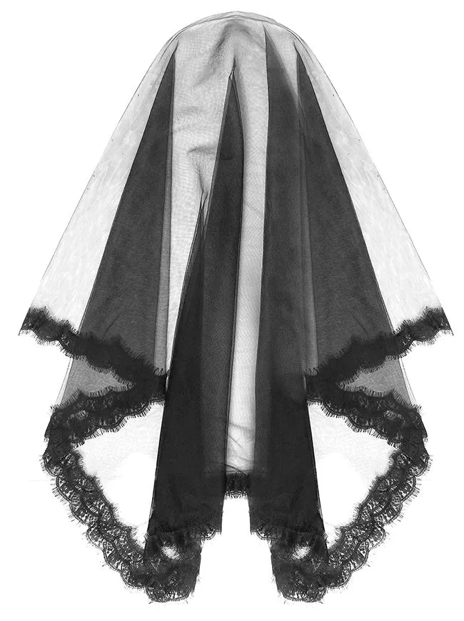 Charmian Retro Spitze Brautschleier Kirche Kapelle Mantilla Lateinische Messe Kopfbedeckung