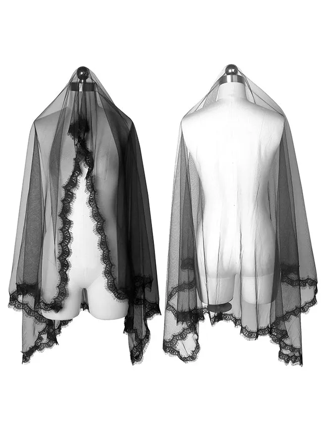 Charmian Retro Spitze Brautschleier Kirche Kapelle Mantilla Lateinische Messe Kopfbedeckung