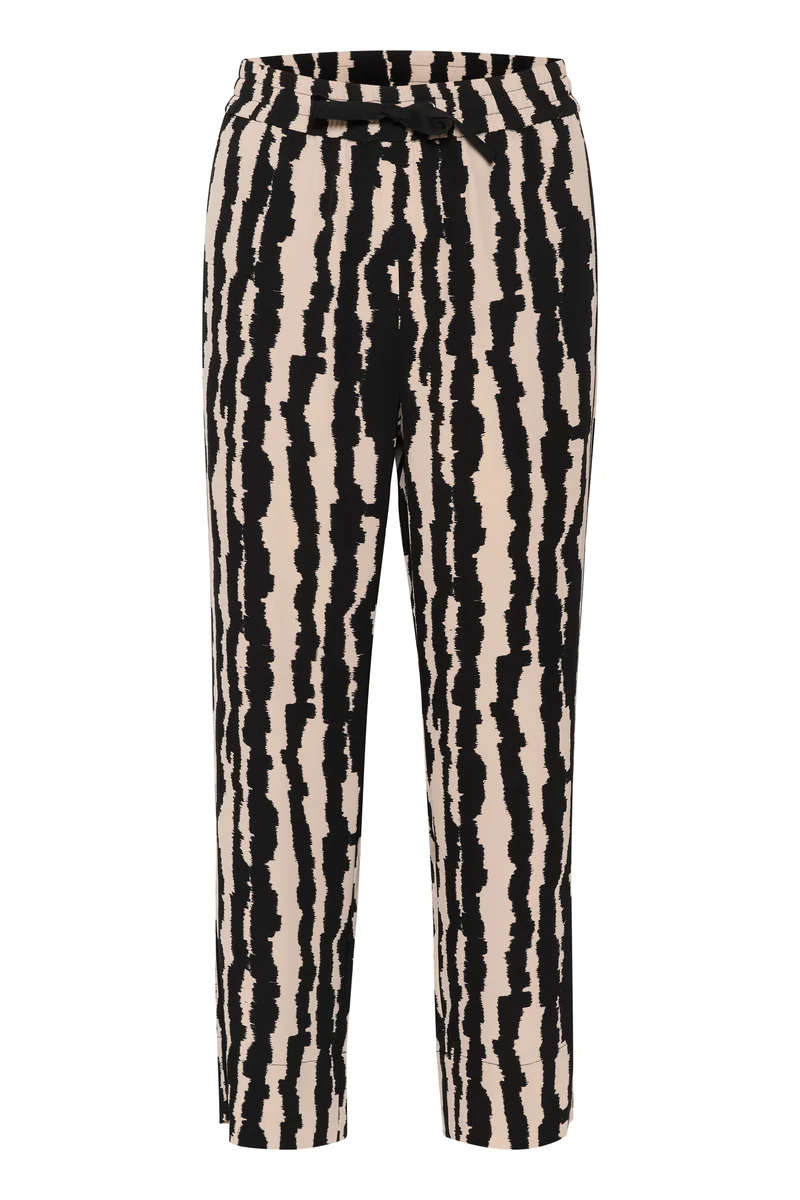 Pantalon comfortable zébré