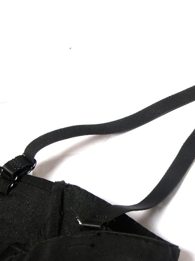 Punk Y2K Rock Bustier Kette Weste Club Party Cami Tube Crop Top