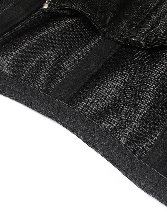 Y2K Fashion Retro Trägerloses Bustier Korsett Crop Top mit offenem Rücken
