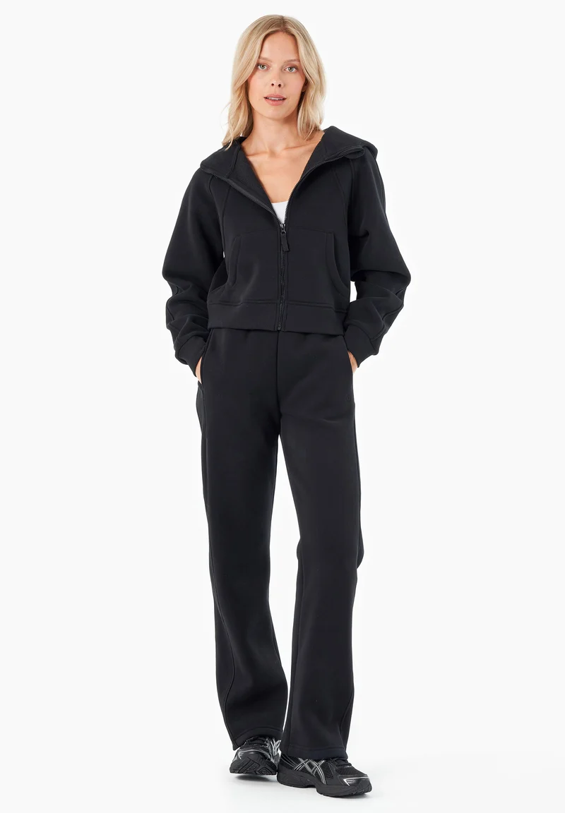 JODDY | Essentials Full Zip-Hoodie aus Bio-Baumwolle und recyceltem Polyester