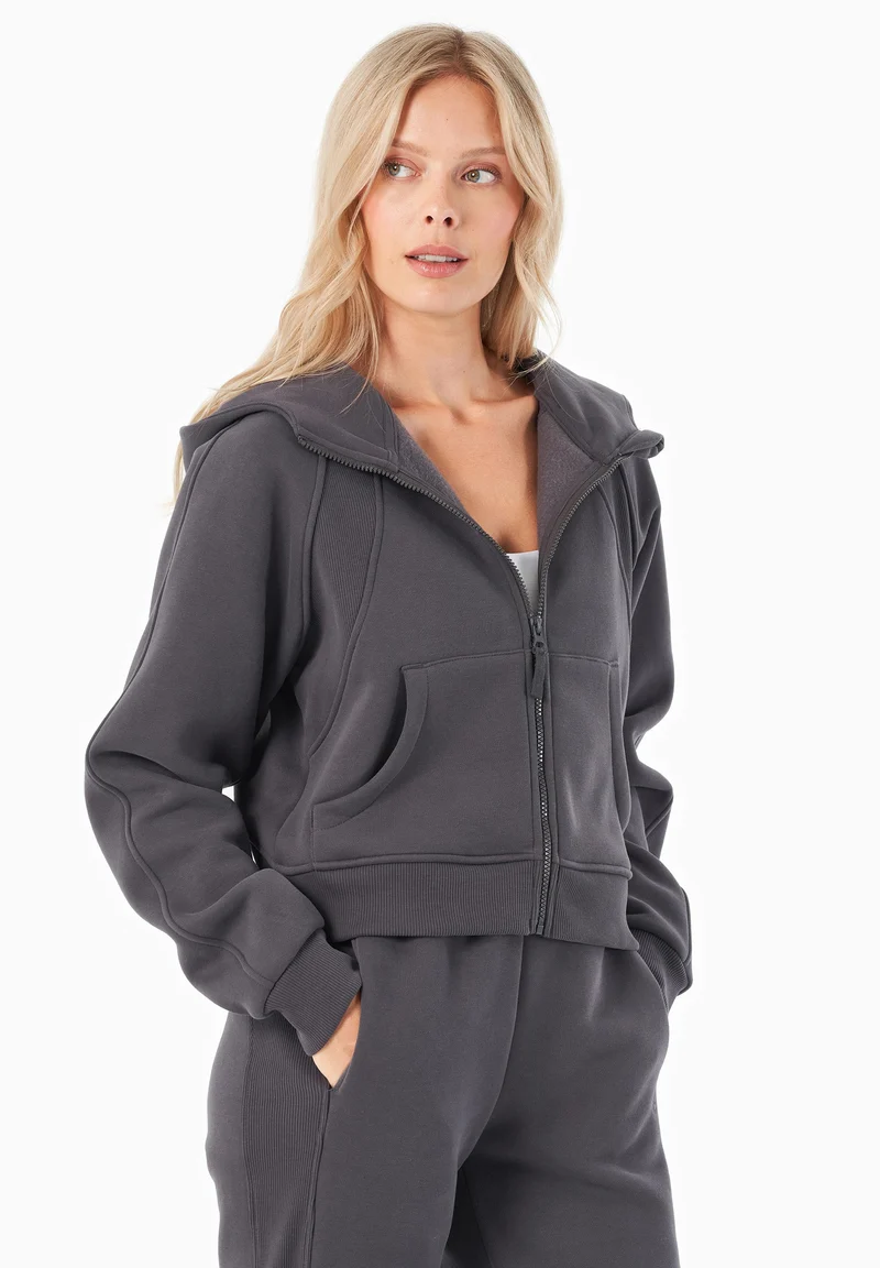 JODDY | Essentials Full Zip-Hoodie aus Bio-Baumwolle und recyceltem Polyester