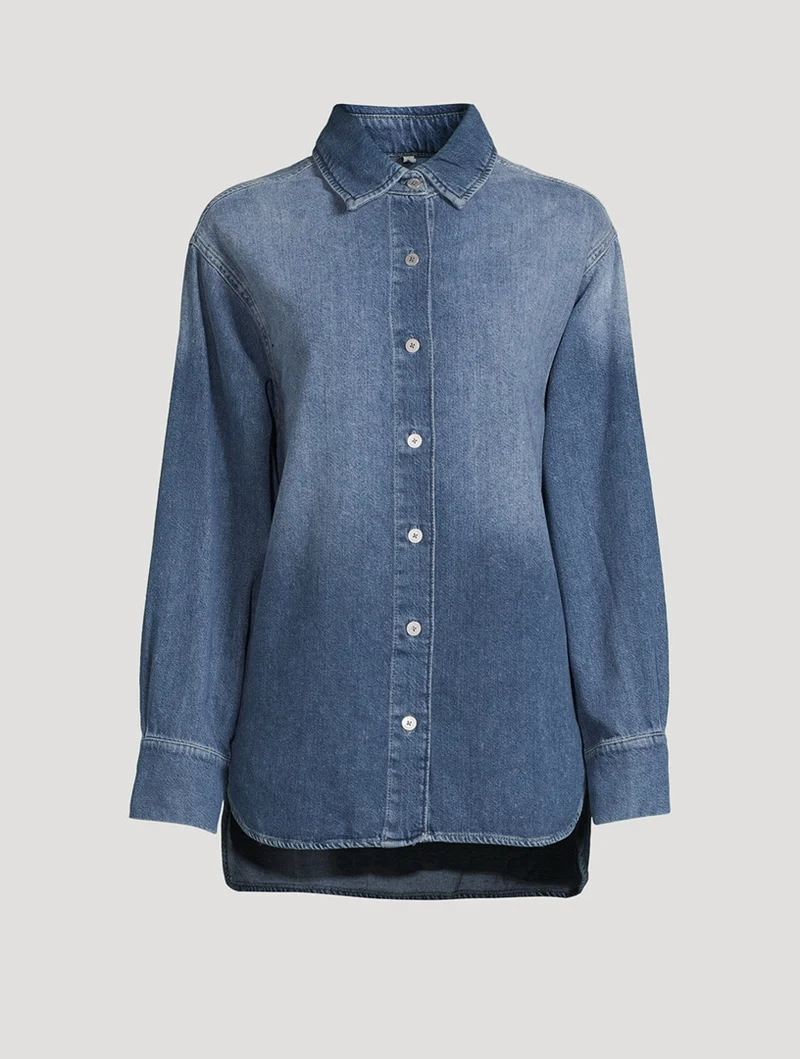 Chemisier ample en denim Faye