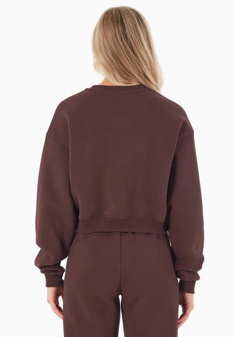 SILLIVIA | Essentials Crop-Sweatshirt aus Bio-Baumwolle und recyceltem Polyester