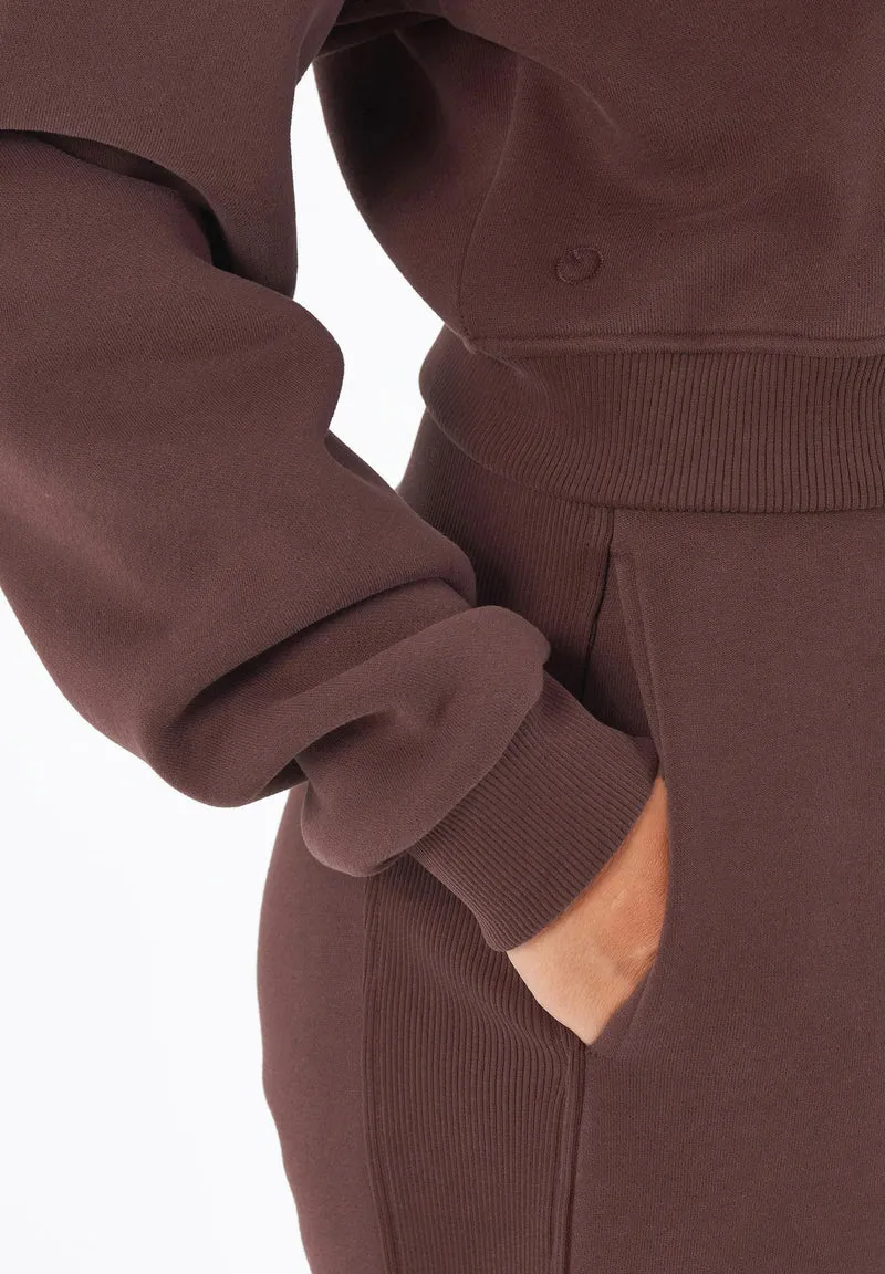 SILLIVIA | Essentials Crop-Sweatshirt aus Bio-Baumwolle und recyceltem Polyester