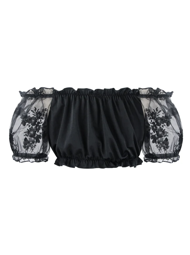 Fashion Casual Off Shoulder Bluse Kurzarm Tube Crop Top