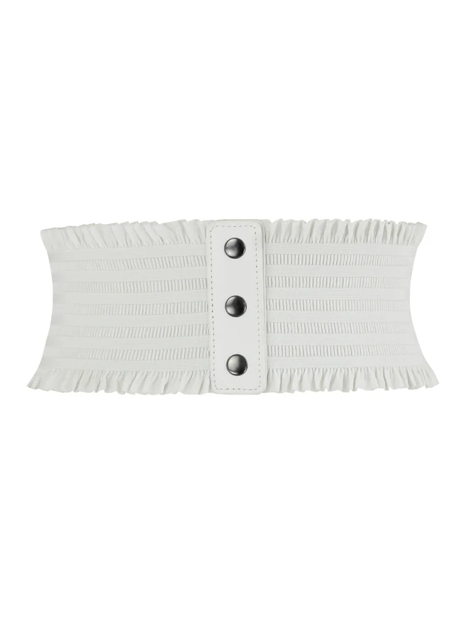 Kunstleder Taille Cincher Elastic Underbust Waspie Breiter Gürtel