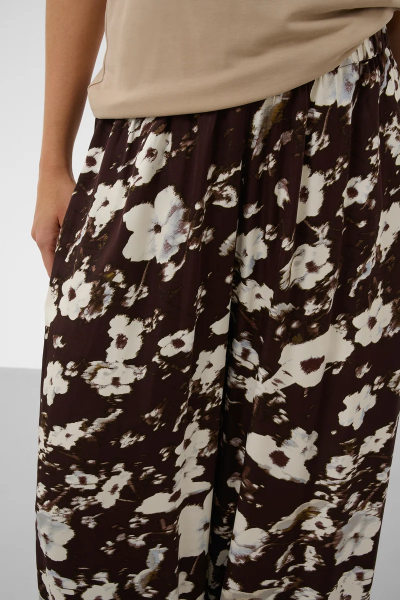 Pantalon fluide Clero à imprimé floral