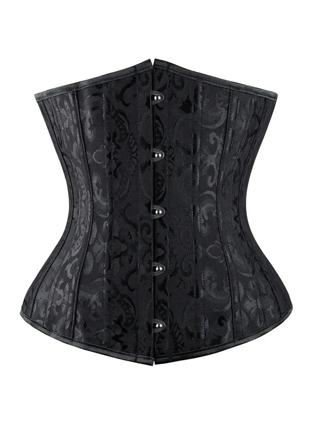 Double Heavy Spiral Steel ohne Unterbrust Taille Cincher Korsett