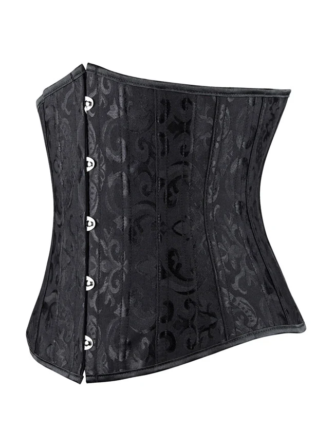 Double Heavy Spiral Steel ohne Unterbrust Taille Cincher Korsett