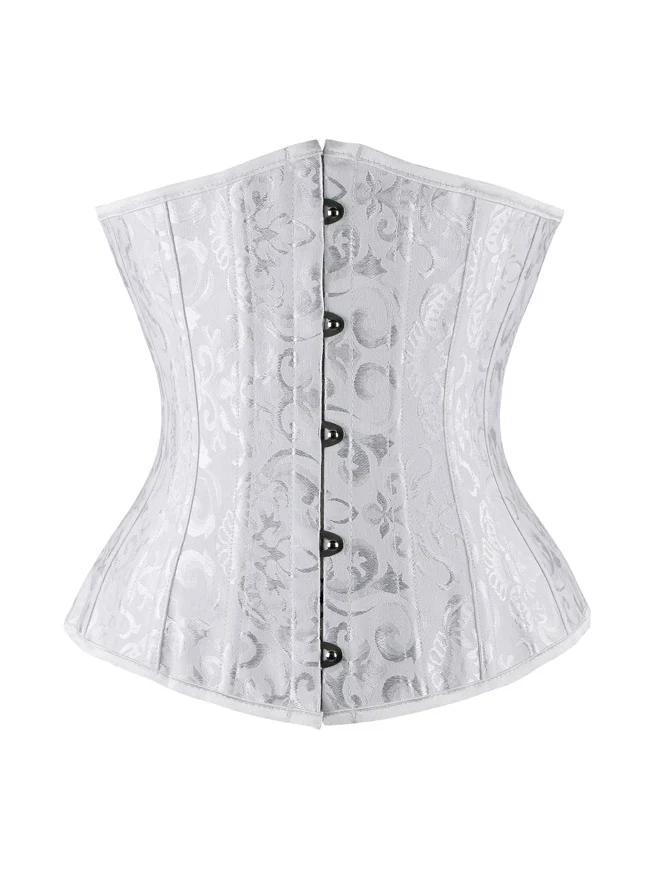 Double Heavy Spiral Steel ohne Unterbrust Taille Cincher Korsett