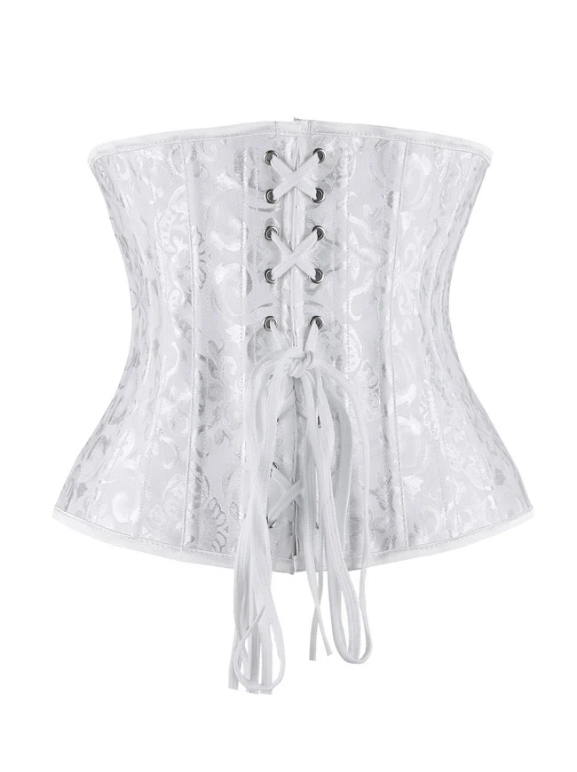 Double Heavy Spiral Steel ohne Unterbrust Taille Cincher Korsett