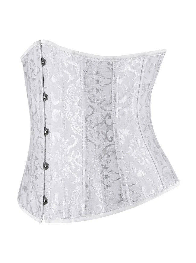 Double Heavy Spiral Steel ohne Unterbrust Taille Cincher Korsett