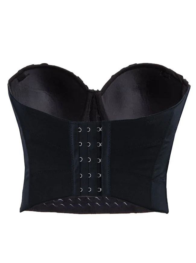 Burlesque Fashion Perlen Pailletten Push Up Crop Top Bustier BH